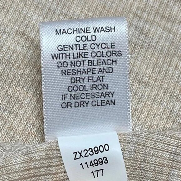 Cable & Gauge Sleeveless Cardigan Women's Medium Oatmeal Heather Open Front NWT - Picture 8 of 12